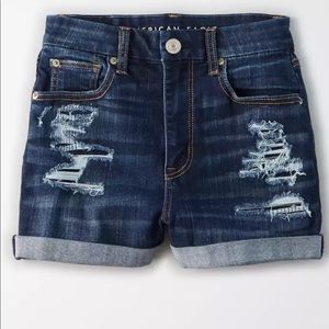 American Eagle Curvy Next Level Stretch High Waisted Short Short Size-8